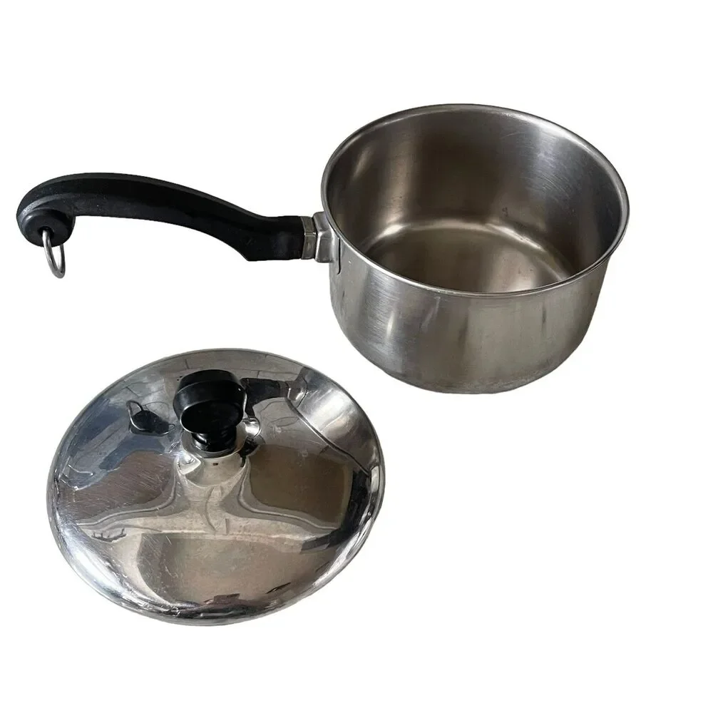 Farberware Stainless Steel Aluminum Clad 1 Qt Saucepan Pot Pan Handle with Lid